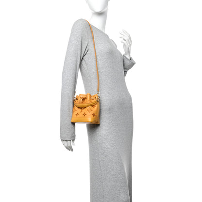 Louis Vuitton Perforated Calfskin Monogram Nano Noe Safran Yellow 2 of 13