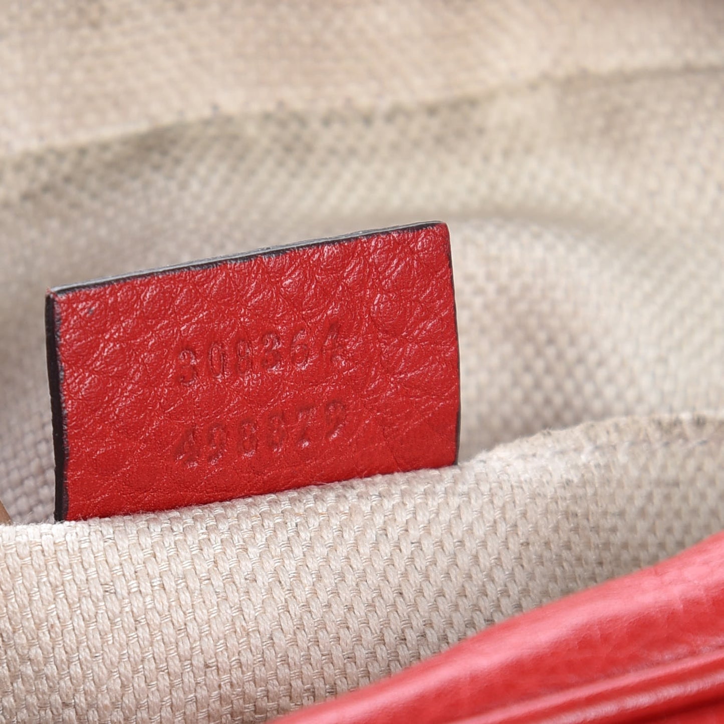 Pebbled Calfskin Small Soho Disco Bag Tabasco Red