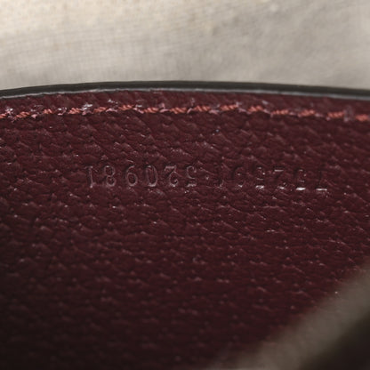 Gucci Monogram GG Mignon Textured Dollar Calfskin GG Supreme Monogram Quilted Small Crossbody Bag  Burgundy Beige Ebony 7 of 11