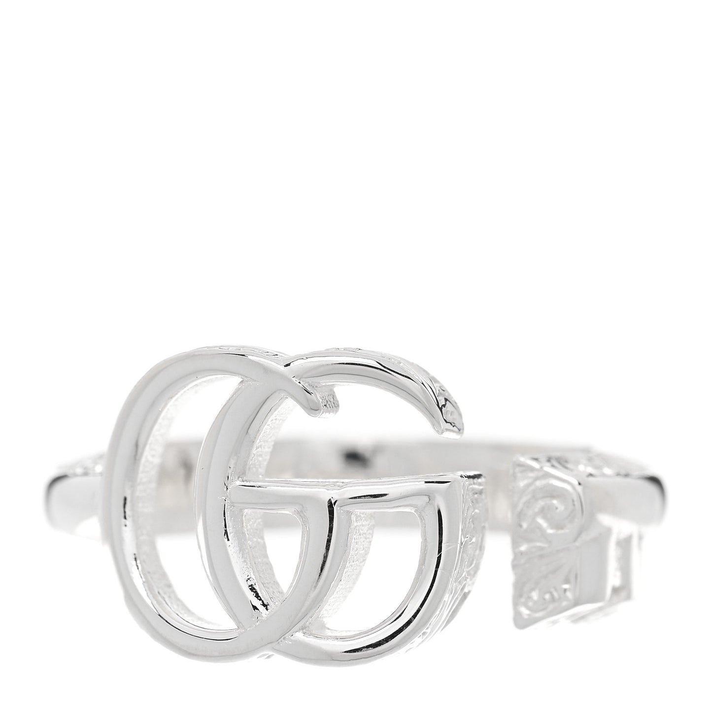 Sterling Silver GG Marmont Key Motif Ring 53 6.5