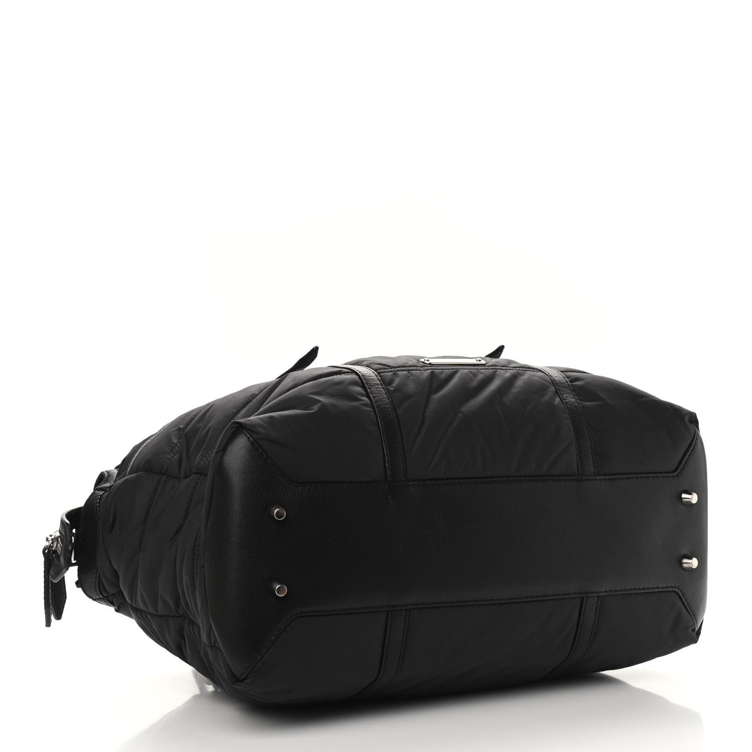 Burberry Nylon House Check Quilted Abbey Diaper Bag Black 4 of 9