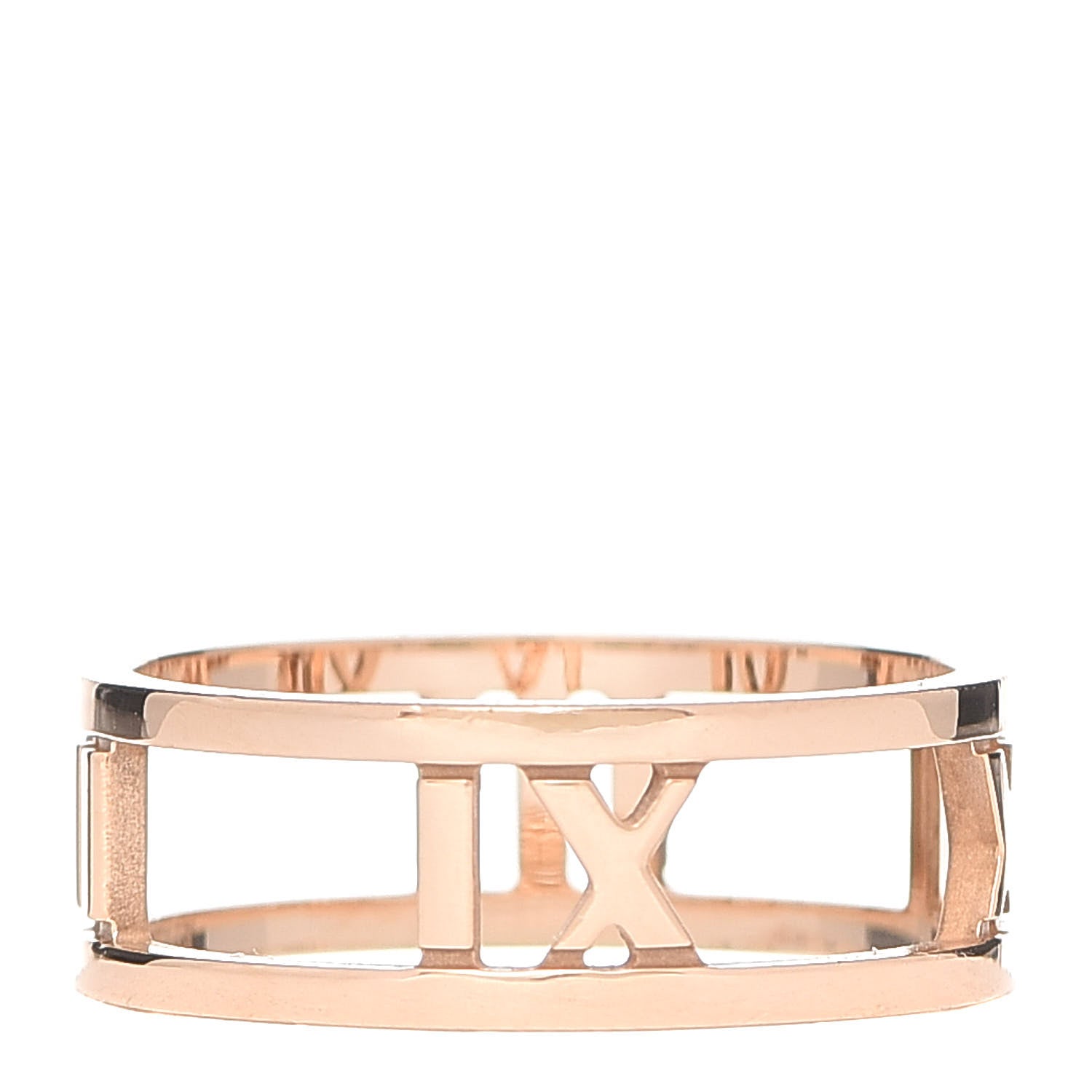 Tiffany 18K Rose Gold Atlas Open Ring 55 7.25 3 of 4