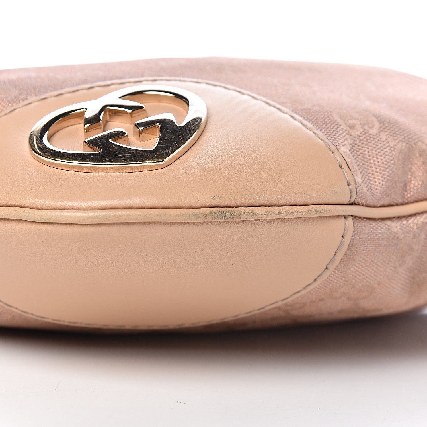 Gucci Metallic Monogram Small Lovely Heart Messenger Pink 6 of 10