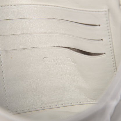 Christian Dior Lambskin Cannage New Lock Pouch White 6 of 11