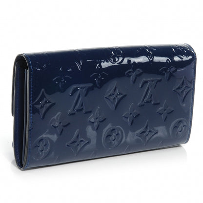 Louis Vuitton Vernis Sarah Wallet Grand Blue 3 of 7