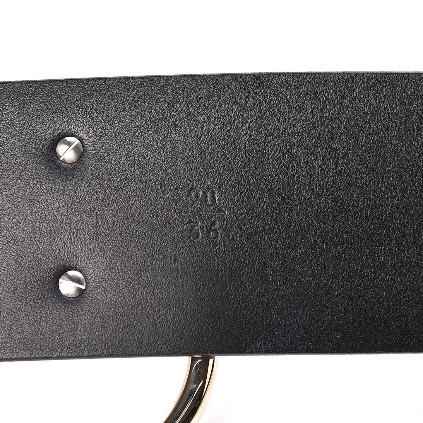Lambskin Suede Crystal Ring CC Belt 90 36 Black
