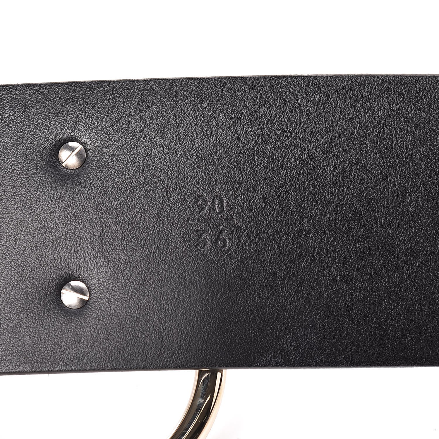 Chanel Lambskin Suede Crystal Ring CC Belt 90 36 Black 5 of 9