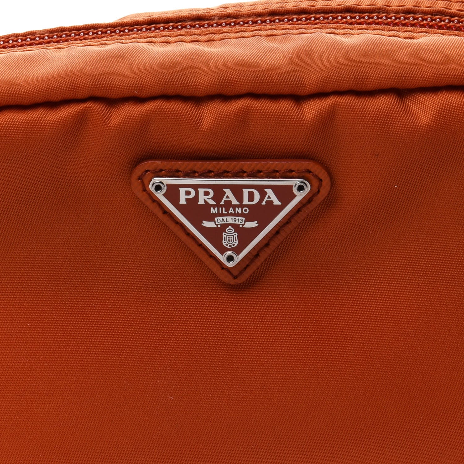 Prada Tessuto Nylon Pouch Papaya 12 of 12