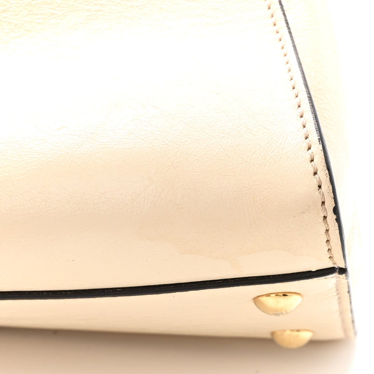 Agnello Old Shine Medium Peekaboo Iconic Satchel Camelia