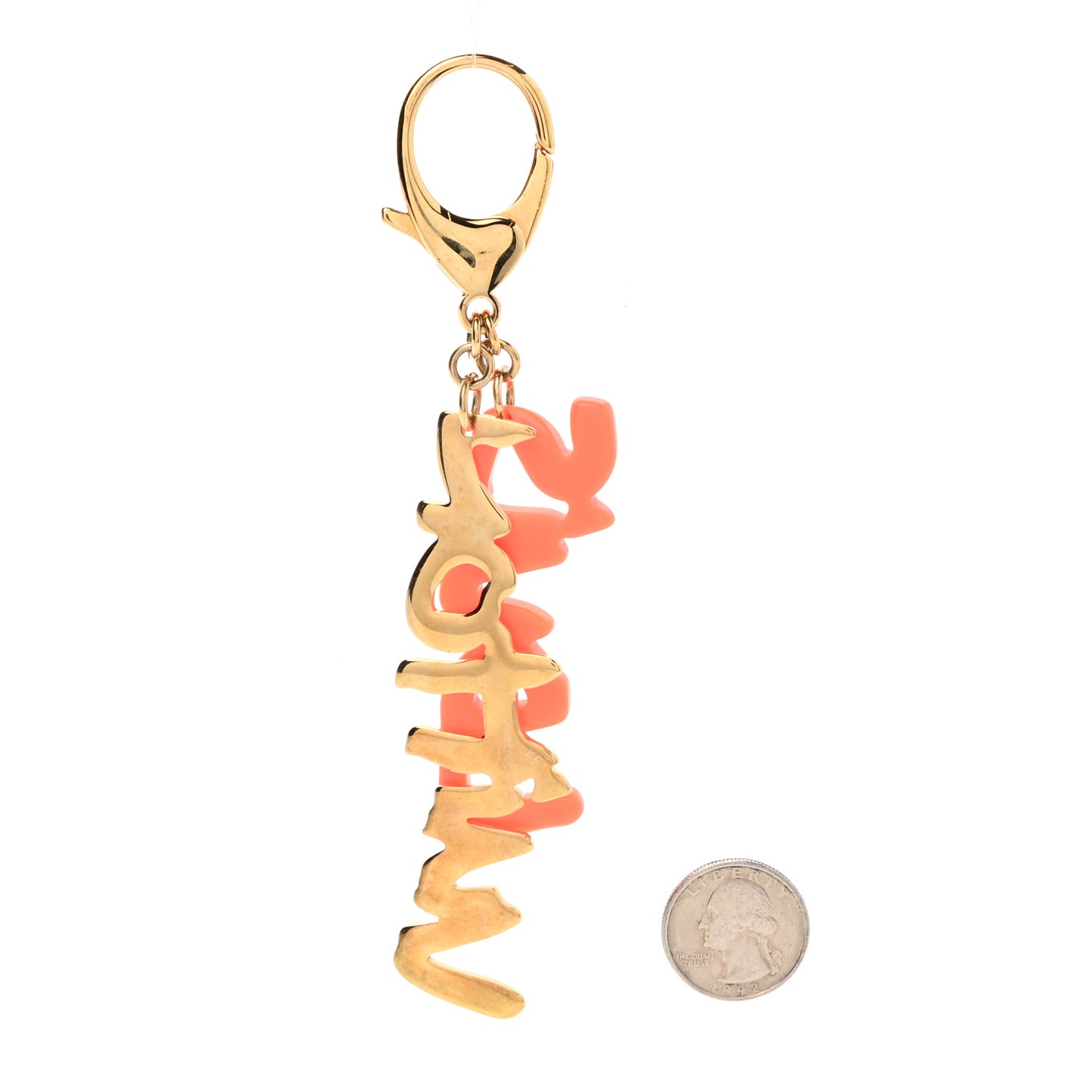 Graffiti Bag Charm Orange