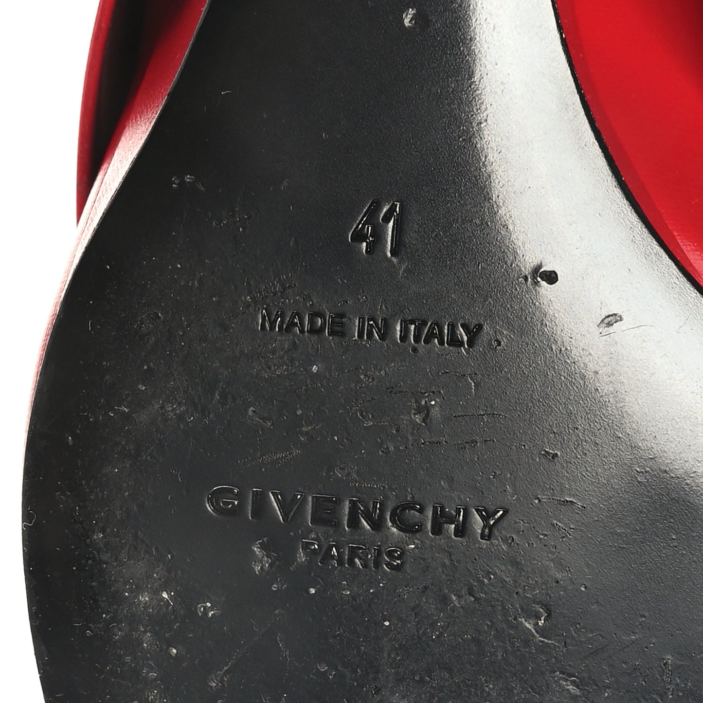 Calfskin Shark Lock Pant Boots 41 Red