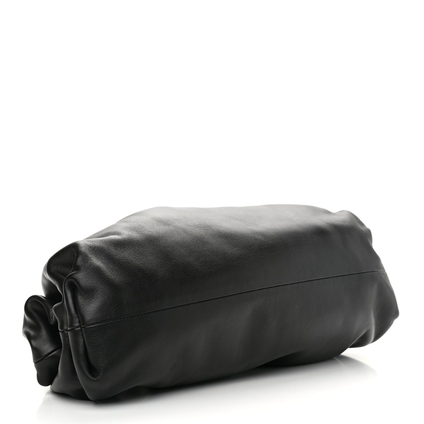 Smooth Butter Calf The Pouch Oversized Clutch Black