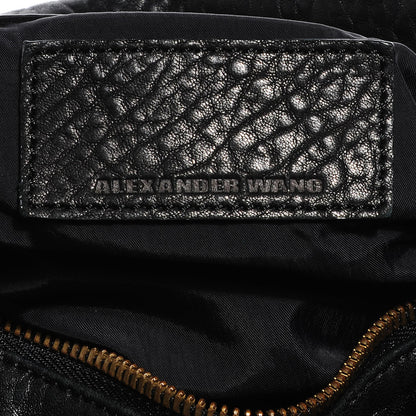 Alexander Wang Pebbled Lambskin Rocco Black Antique Brass Hardware 5 of 6