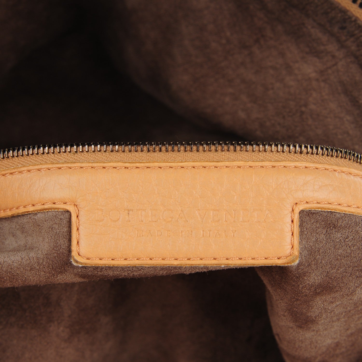 Bottega Veneta Washed Cervo Deerskin Large Hobo Carmel 9 of 11