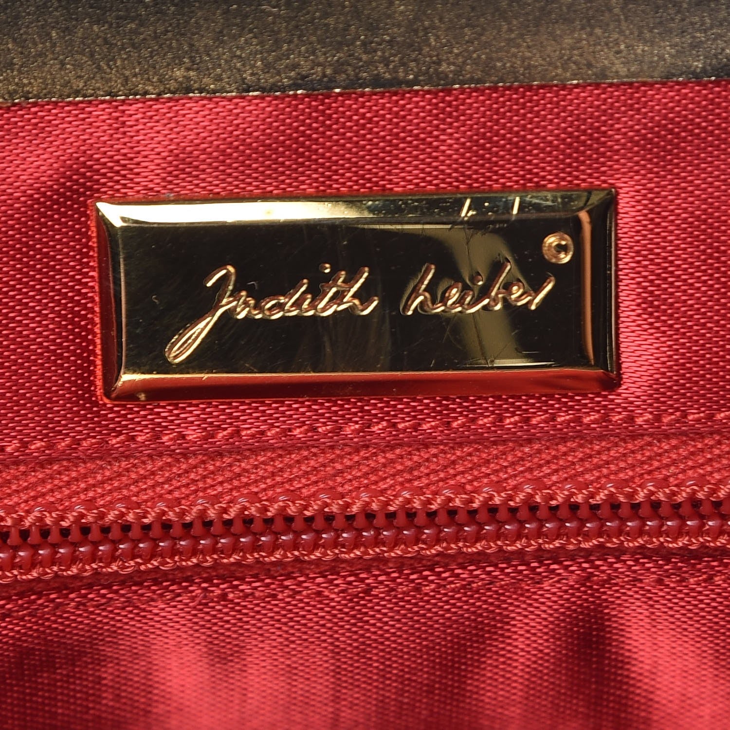 Judith Leiber Karung Snakeskin Evening Bag Red 6 of 6