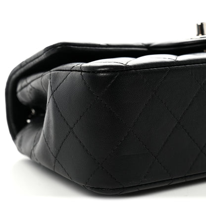 Chanel Lambskin Quilted Mini Rectangular Flap Black 9 of 10
