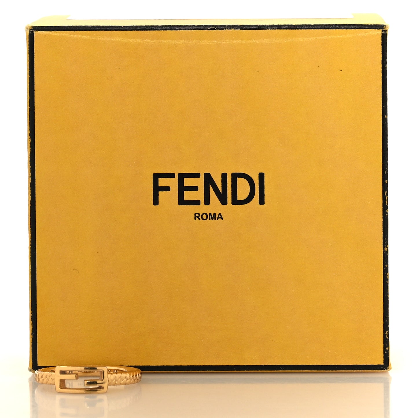 Metal Baguette Ring M 54 6.75 Gold