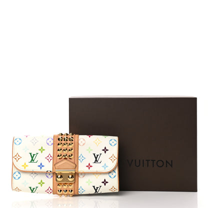 Louis Vuitton Monogram Multicolor Courtney Clutch White 8 of 8