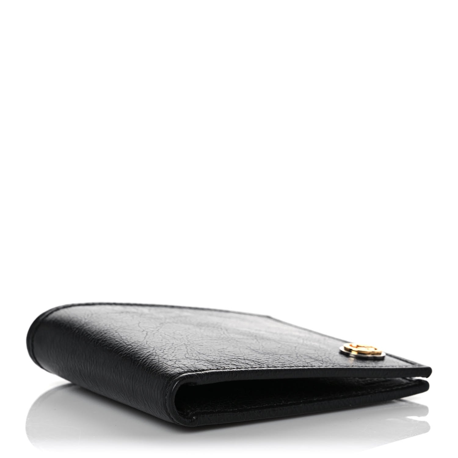 Gucci Fluffy Calfskin Morpheus Bi-Fold Wallet Black 4 of 8