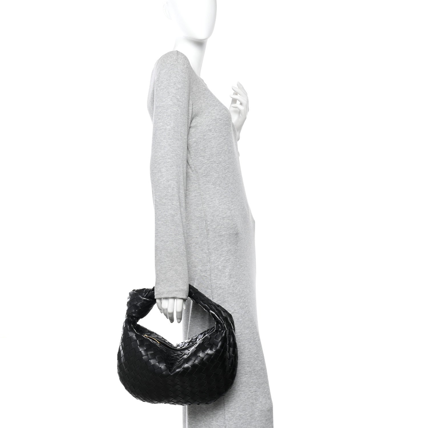 Bottega Veneta Nappa Intrecciato Teen Jodie Hobo Black 2 of 10