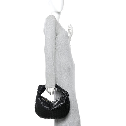 Bottega Veneta Nappa Intrecciato Teen Jodie Hobo Black 2 of 10
