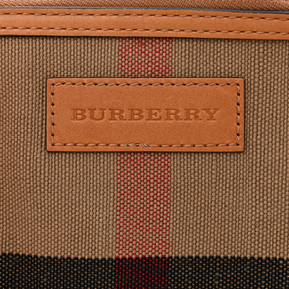 Burberry Canvas Mega Check Mini Ashby Tassel Crossbody Saddle Brown 7 of 14