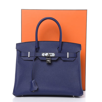 Hermes Epsom Birkin 30 Bleu Encre 28 of 28