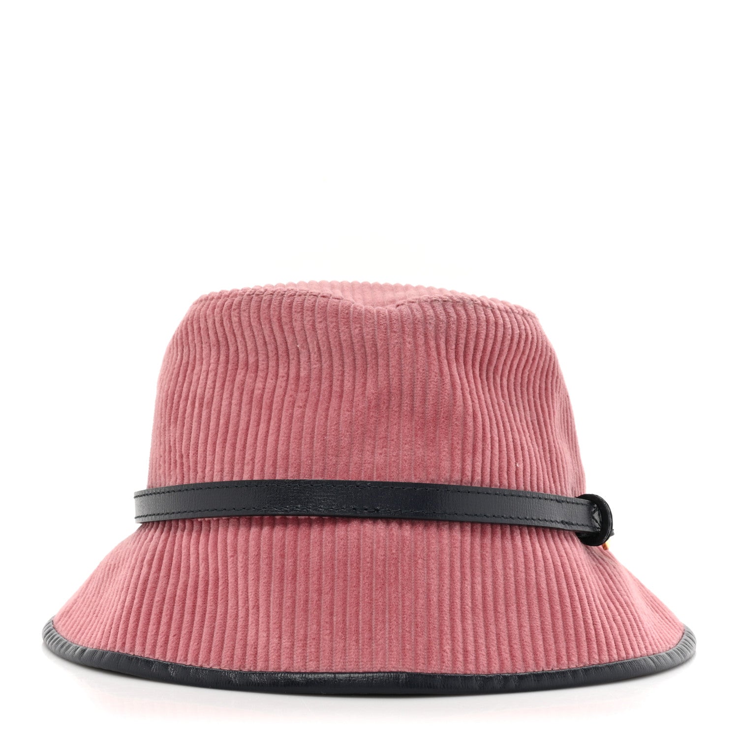 Gucci Lanzo Stretch Cord Azalea Calfskin Horsebit Bob Mulina Bucket Hat M Lipstick Rose Blue 4 of 9