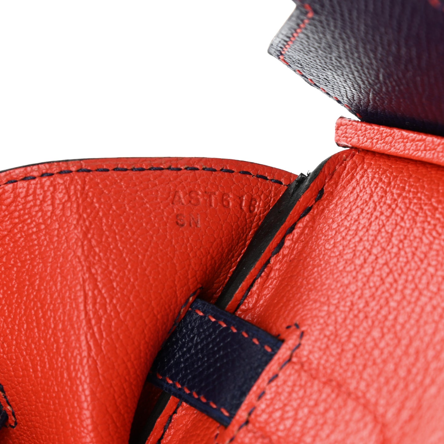 Epsom Horseshoe Birkin 35 Bleu Saphir Capucine
