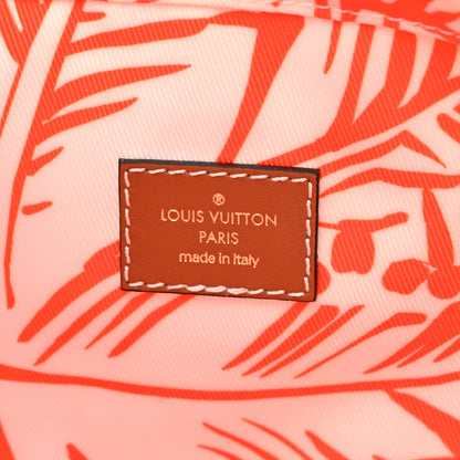Louis Vuitton Raffia Calfskin Saint Tropez OnTheGo MM Natural Orange 8 of 12