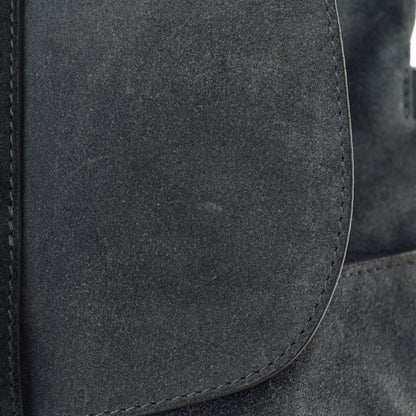 Chloe Suede Medium Lexa Shoulder Bag Silver Blue 11 of 12