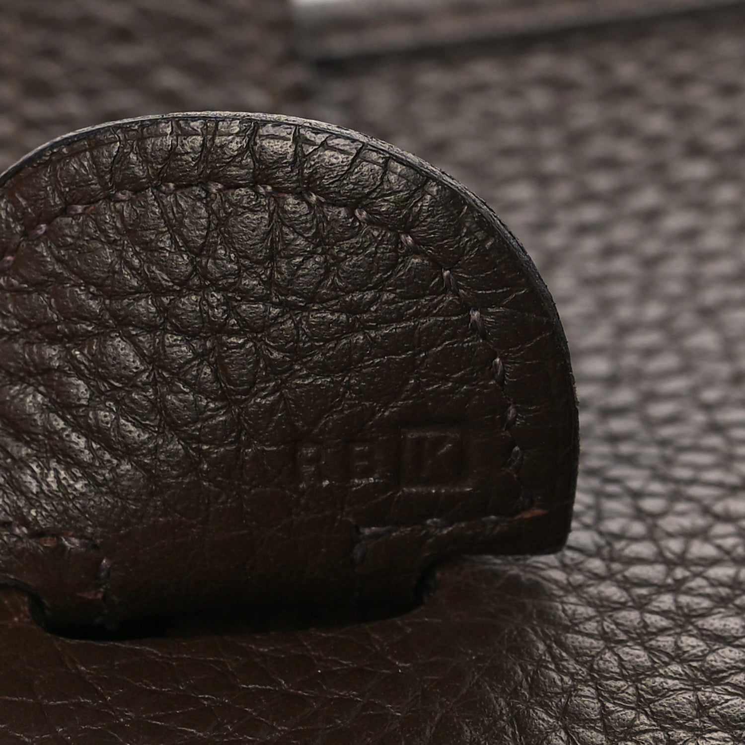 Hermes Taurillon Clemence Evelyne GM Chocolate 6 of 8