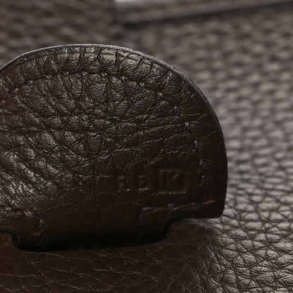 Hermes Taurillon Clemence Evelyne GM Chocolate 6 of 8