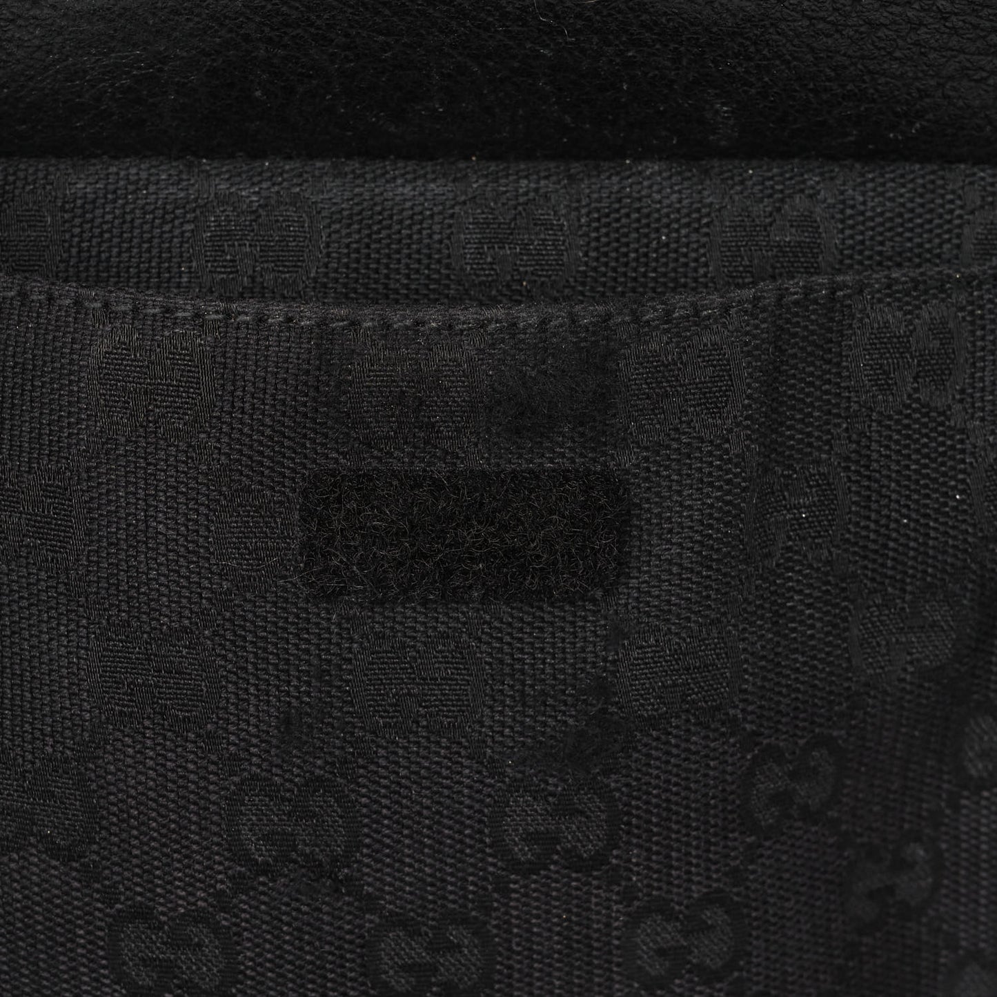 GG Monogram Web Double Pocket Belt Bag Black