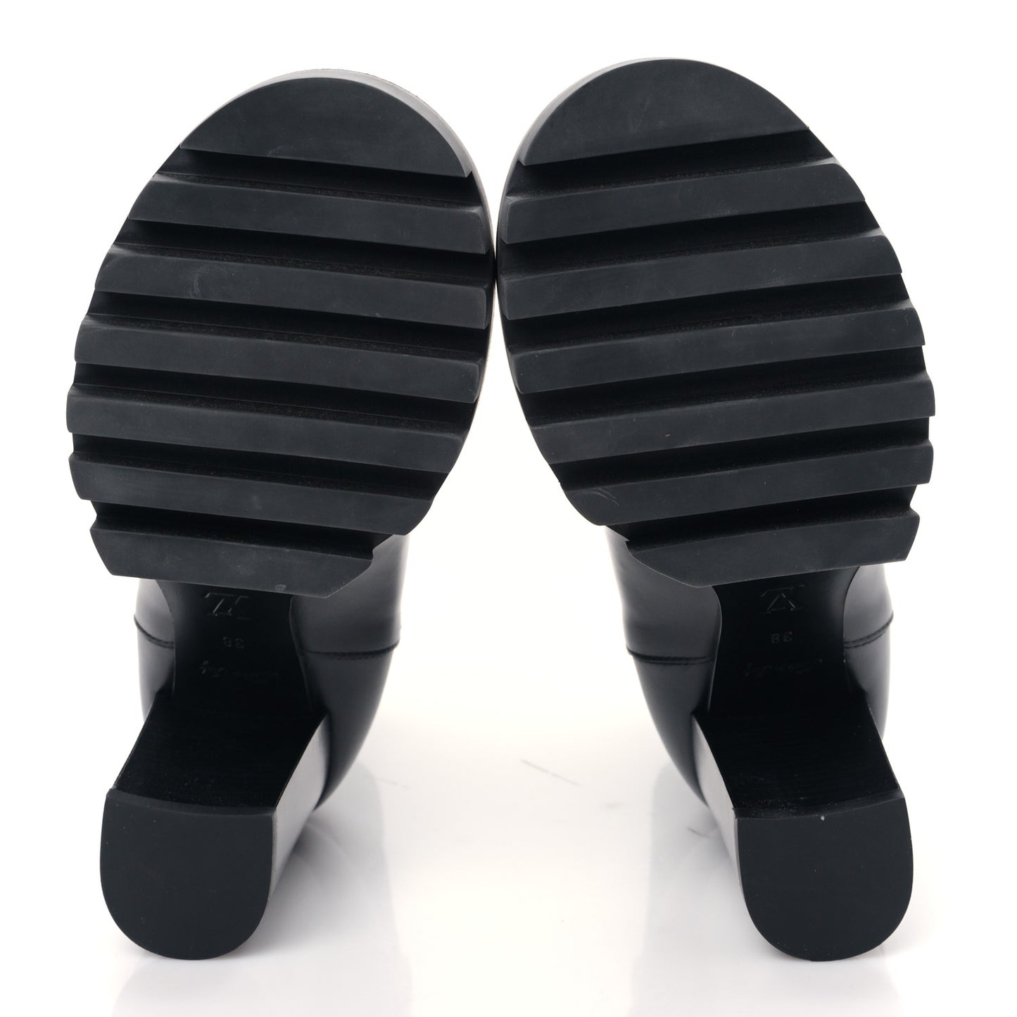 Calfskin Monogram Star Trail Ankle Boots 38 Black