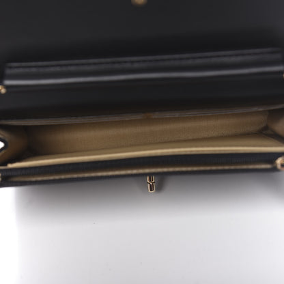 Chanel Velvet Quilted Pearl Crush Wallet On Chain WOC Black 5 of 12