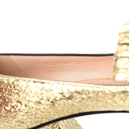 Gucci Galassia GG Marmont Fringe 50mm Loafer Pumps 39 Platino 8 of 9