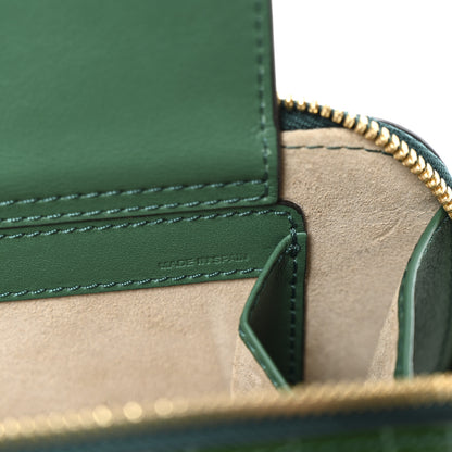 Chloe Calfskin Crocodile Embossed Mini C Vanity Bag Woodsy Green 7 of 11