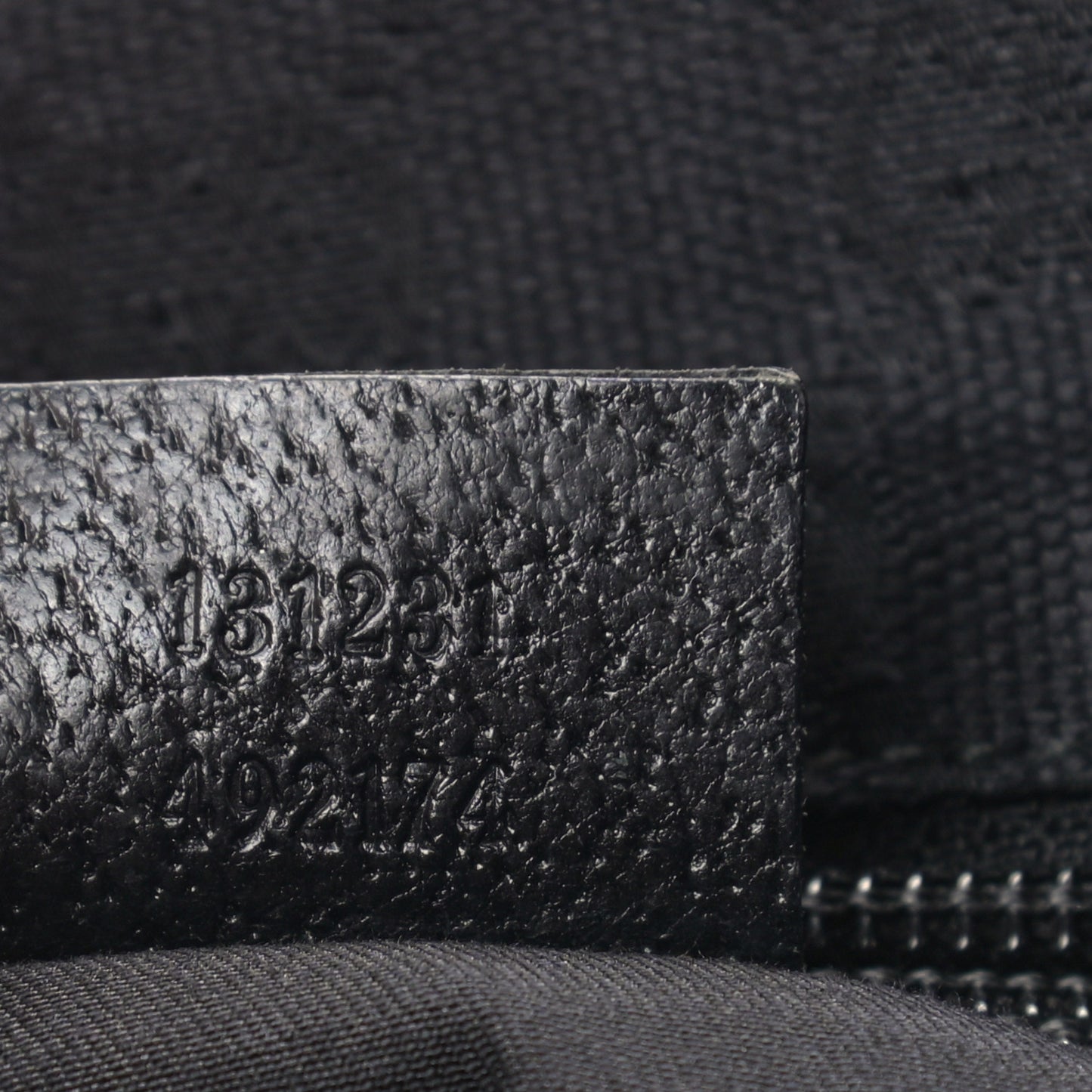 GG Monogram Large Web Handle Bucket Tote Black
