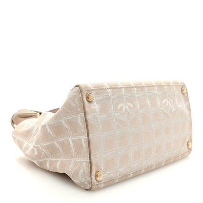 Chanel Nylon Travel Shoulder Bag Beige 4 of 9