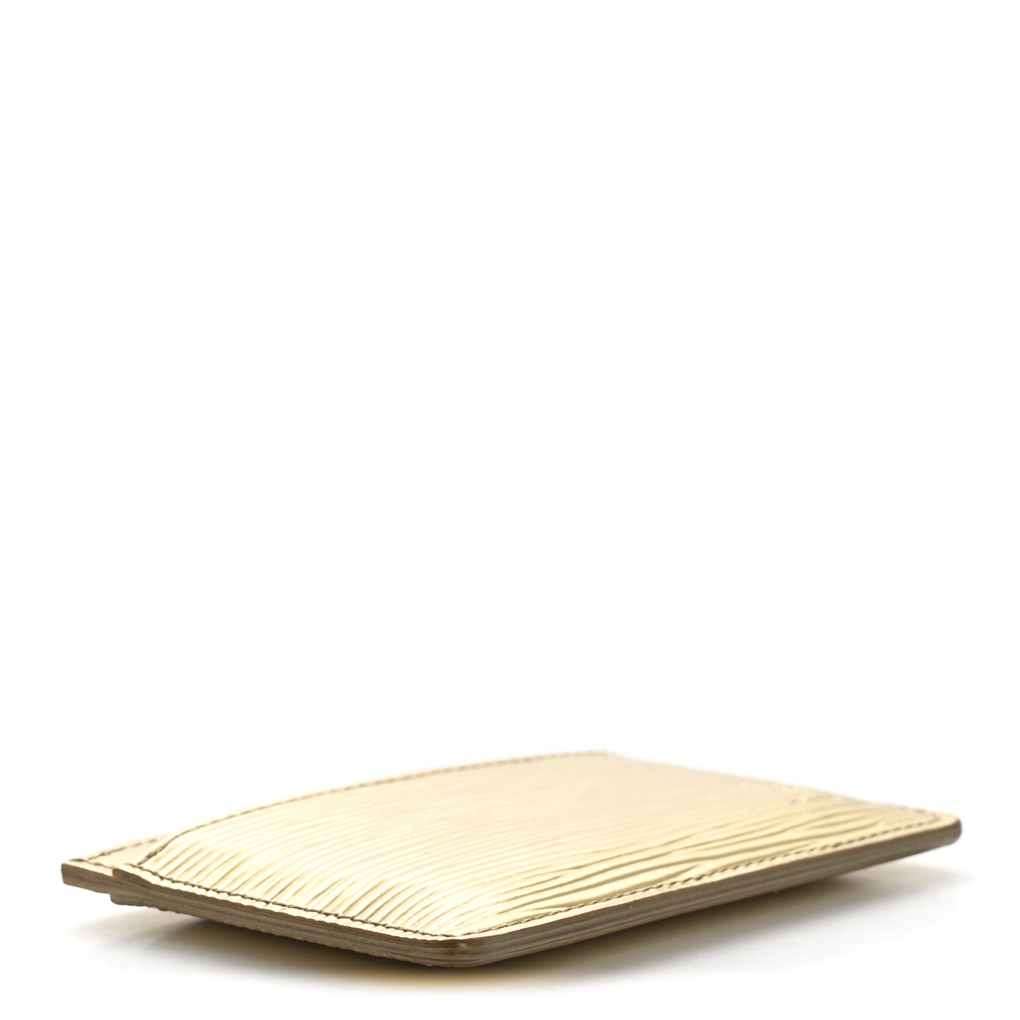 Epi Card Holder Gold