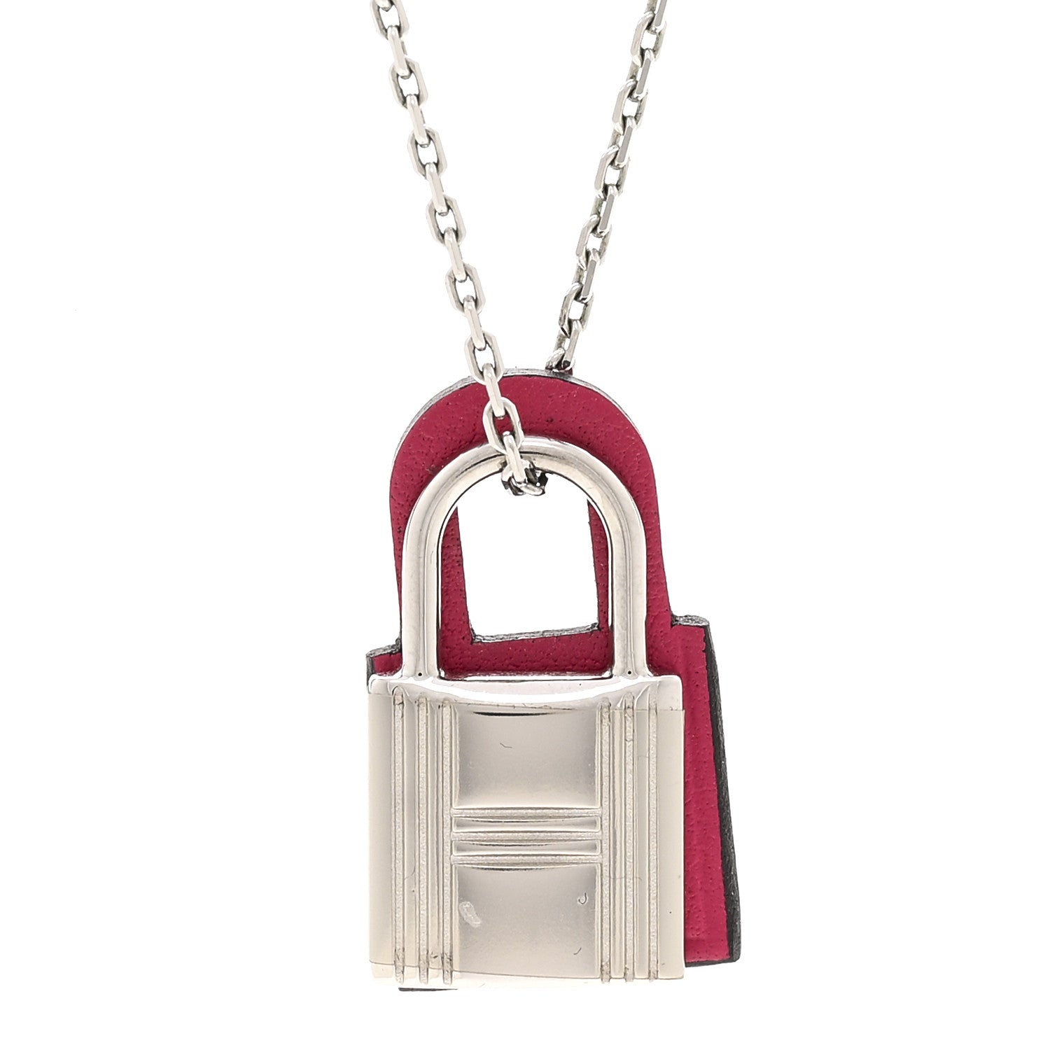Hermes Swift O'Kelly Pendant Necklace Rose Mexico 4 of 7