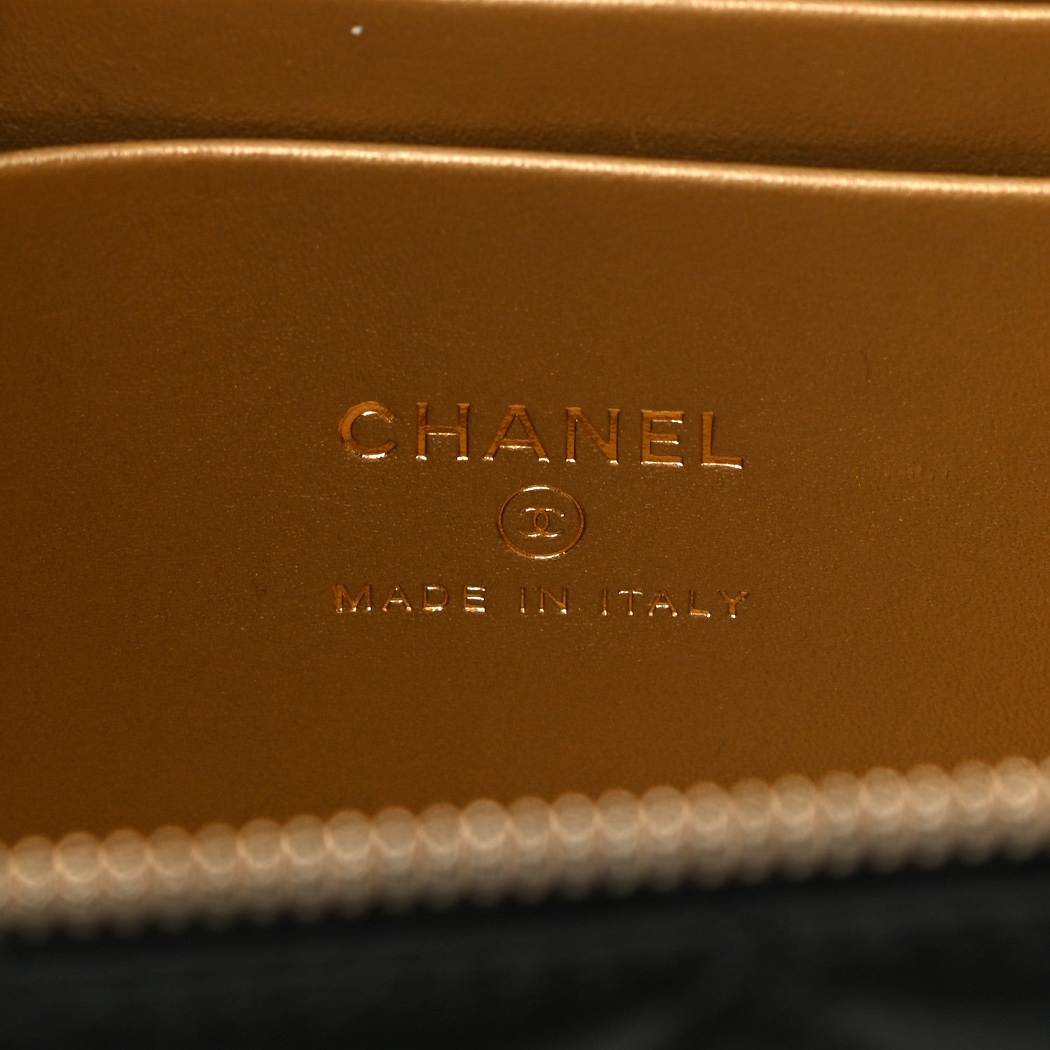 Chanel Lambskin Quilted Small Pearl Crush Vanity Case With Chain Black 6 of 12