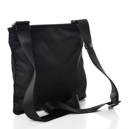 Prada Nylon Vela Small Flat Messenger Bag Black 3 of 9