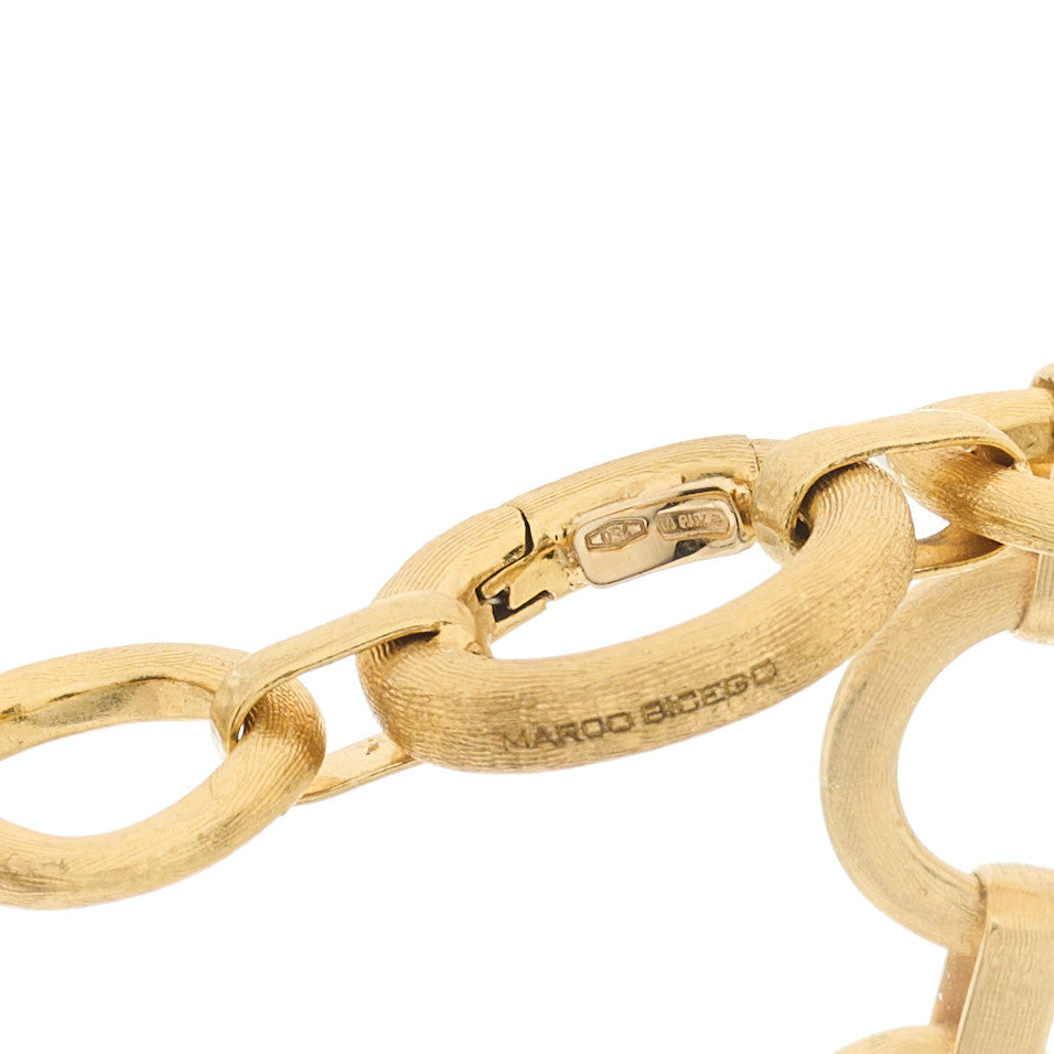 18K Yellow Gold Jaipur Flat Link Necklace