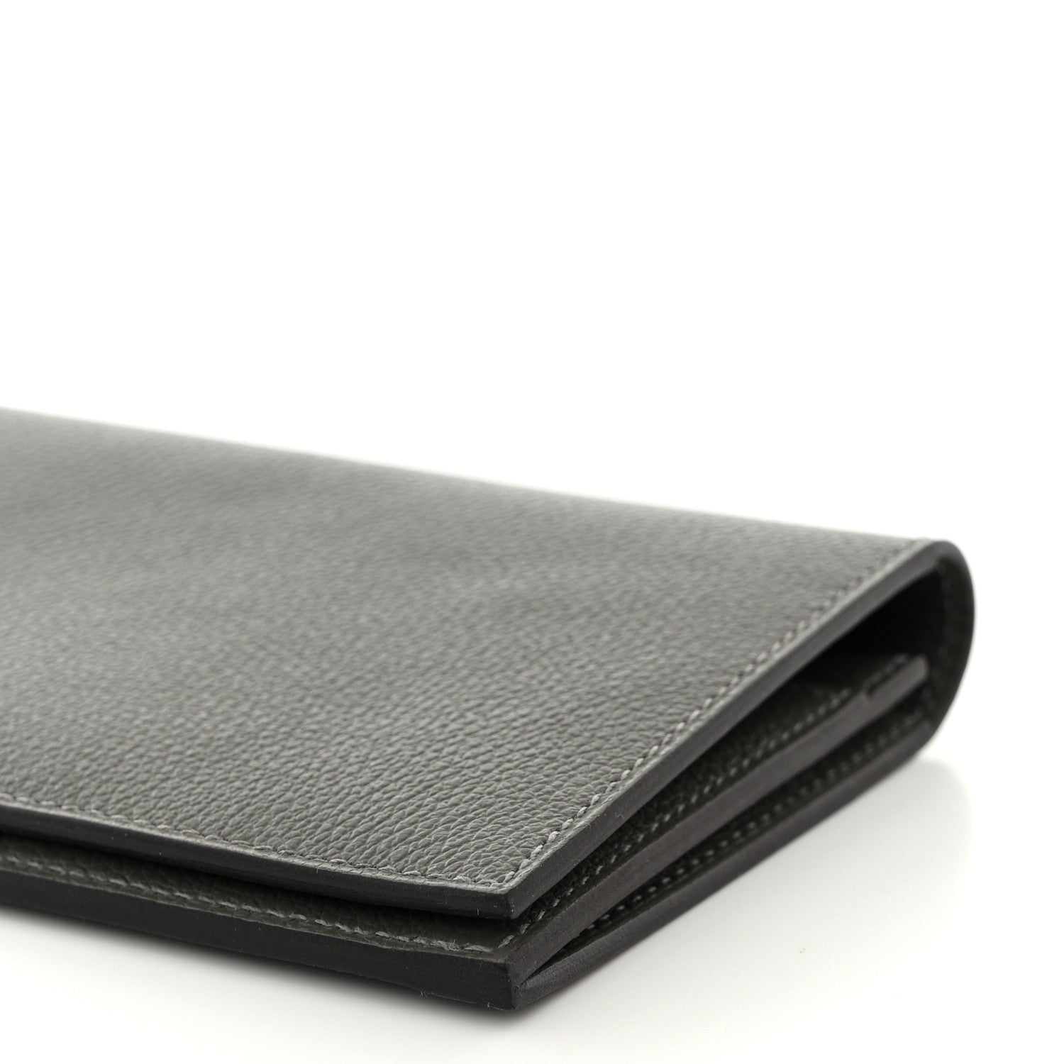 Hermes Evercolor Citizen Twill Long Wallet Gris Meyer 9 of 9