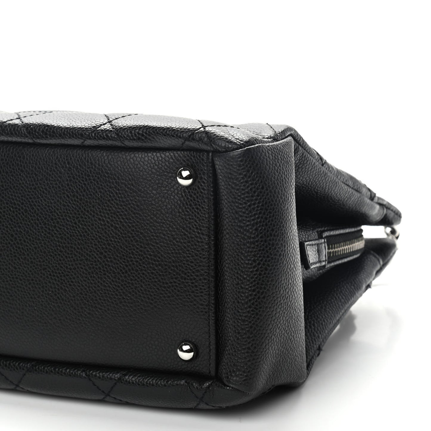 Caviar Quilted Timeless CC Soft Tote Black