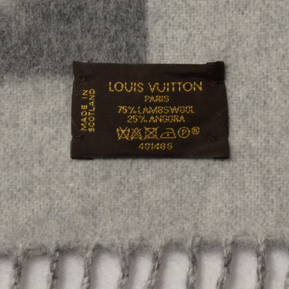 Louis Vuitton Lambswool Angora Cardiff Scarf Grey 4 of 5