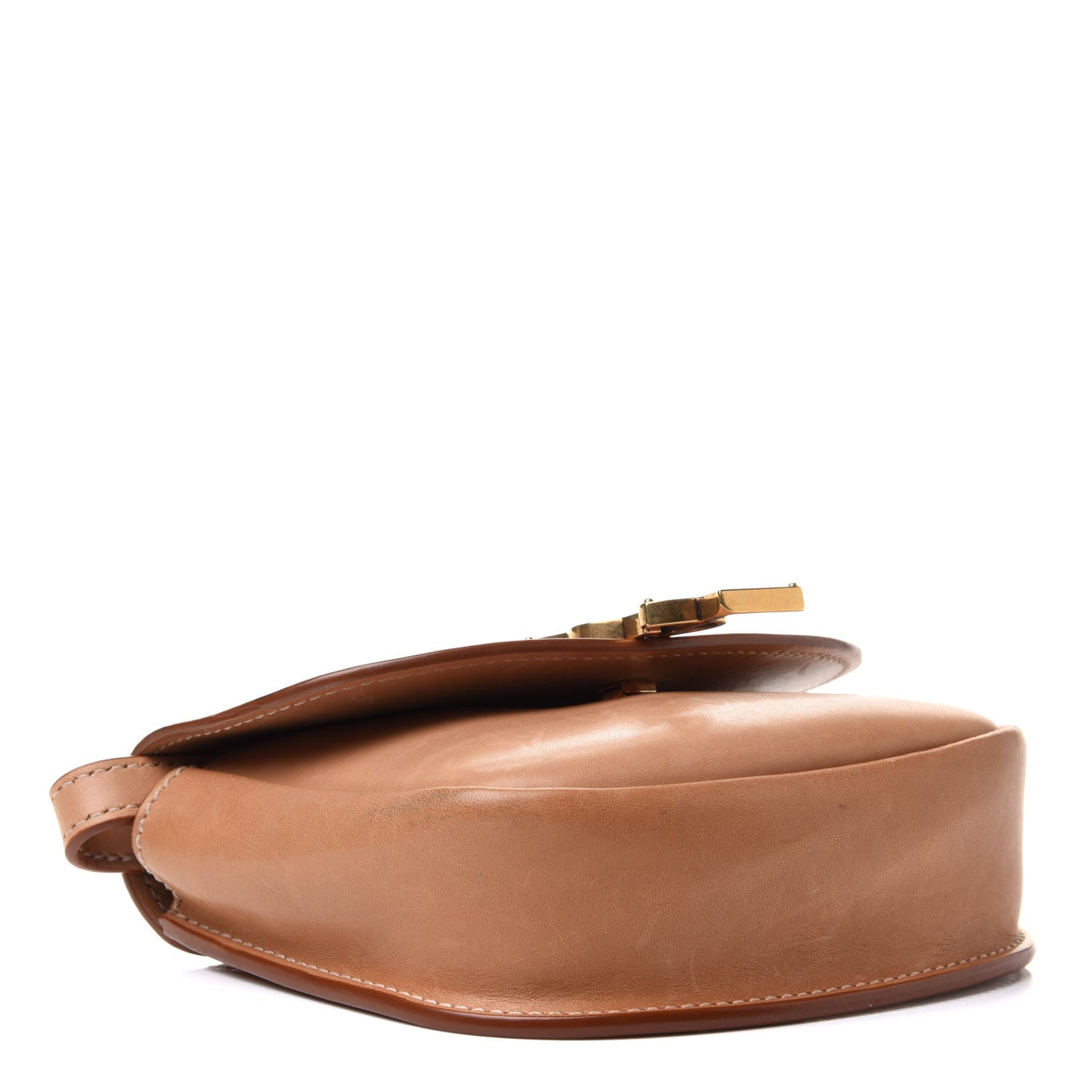 Saint Laurent Smooth Vintage Calfskin Small Kaia Satchel Brown Gold 4 of 11