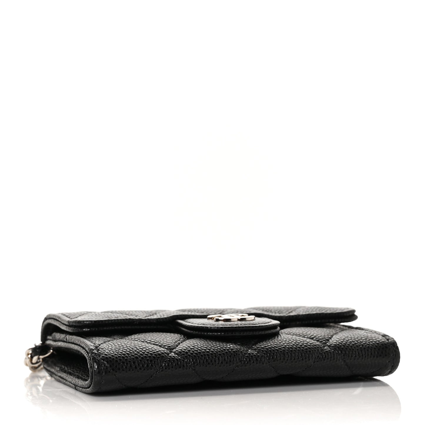 Caviar Quilted Flap Classic Belt Bag Black